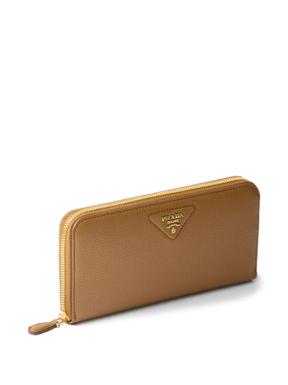 Prada Portemonnee met rits Bruin