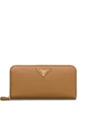 Prada large zip-around wallet - Brown
