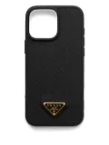 Prada textured iPhone 16 Pro Max case - Black