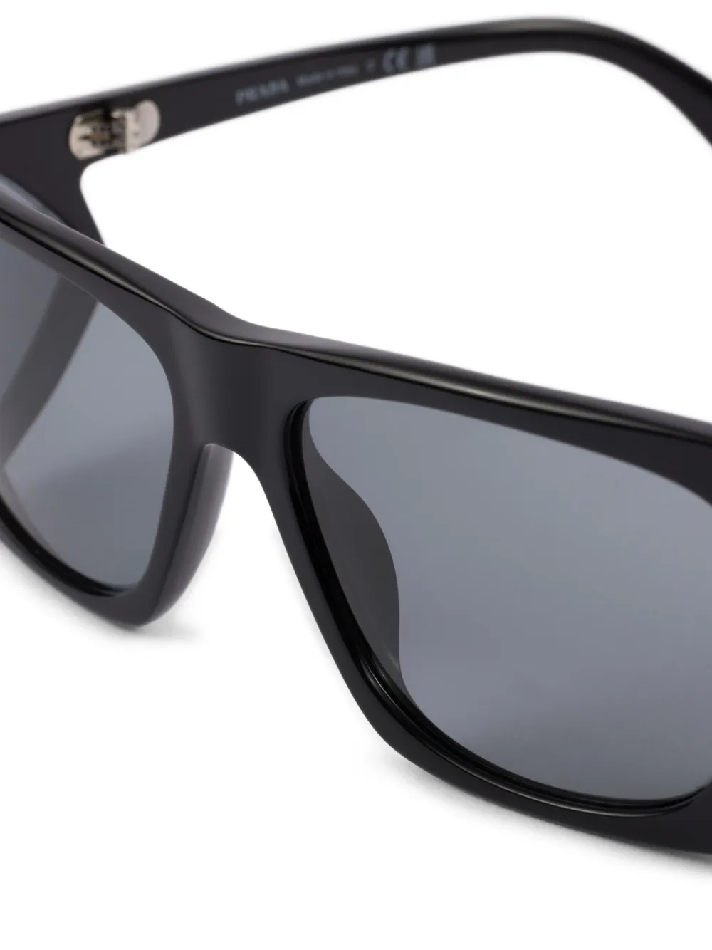 Prada Eyewear Zonnebril met vierkant montuur Zwart