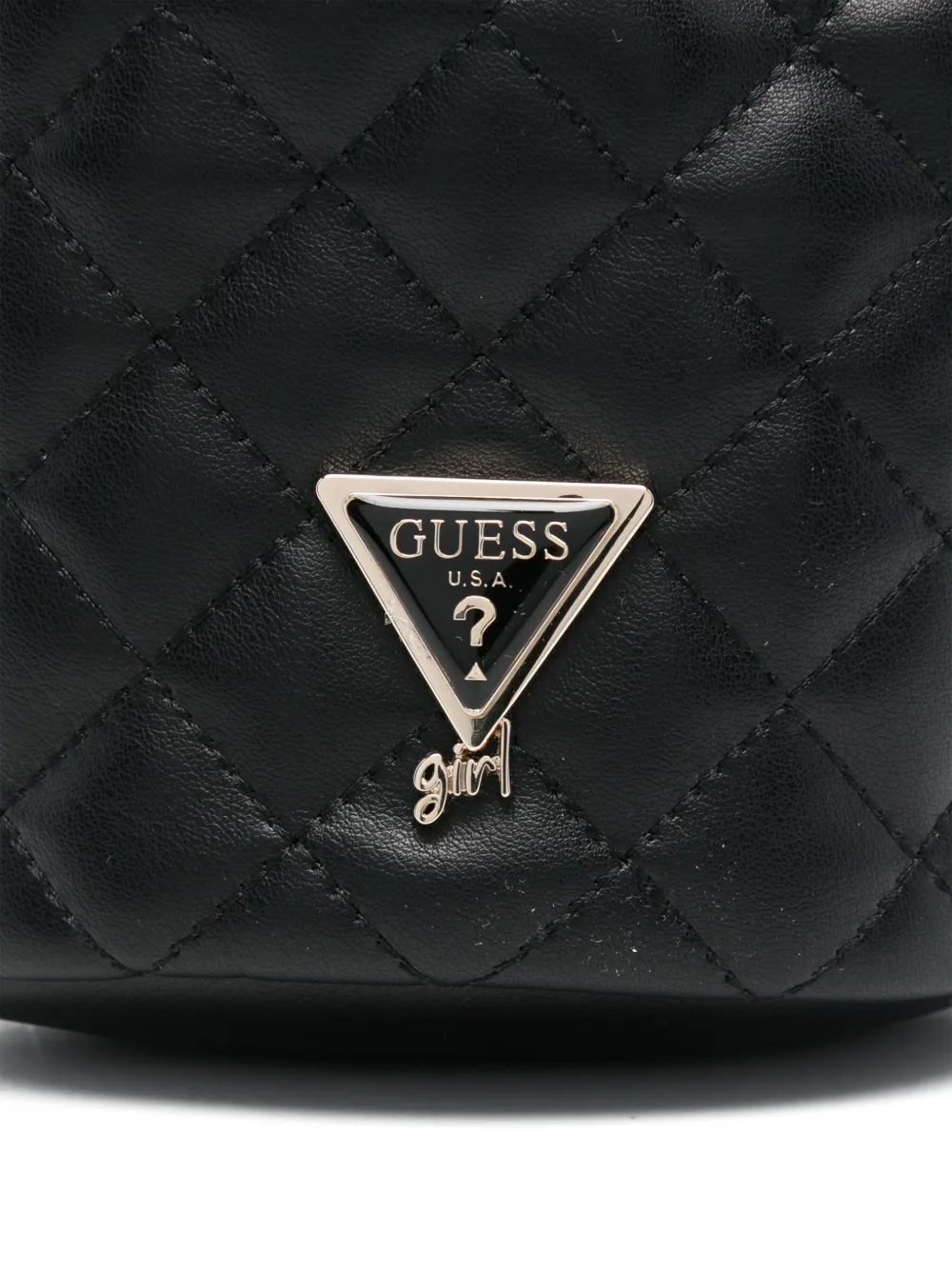 guess kids Gewatteerde bucket-tas Zwart