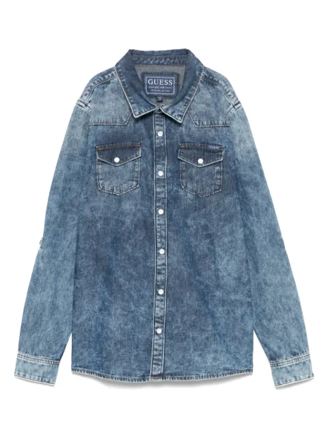 guess kids camisa con parche del logo