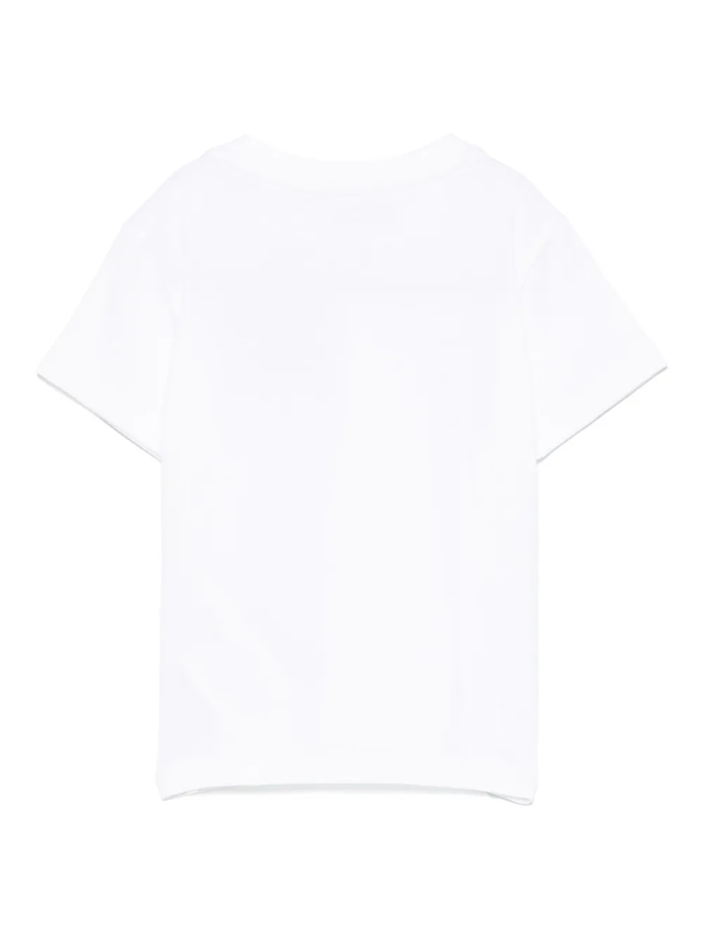 Guess kids T-shirt met geborduurd logo - Wit