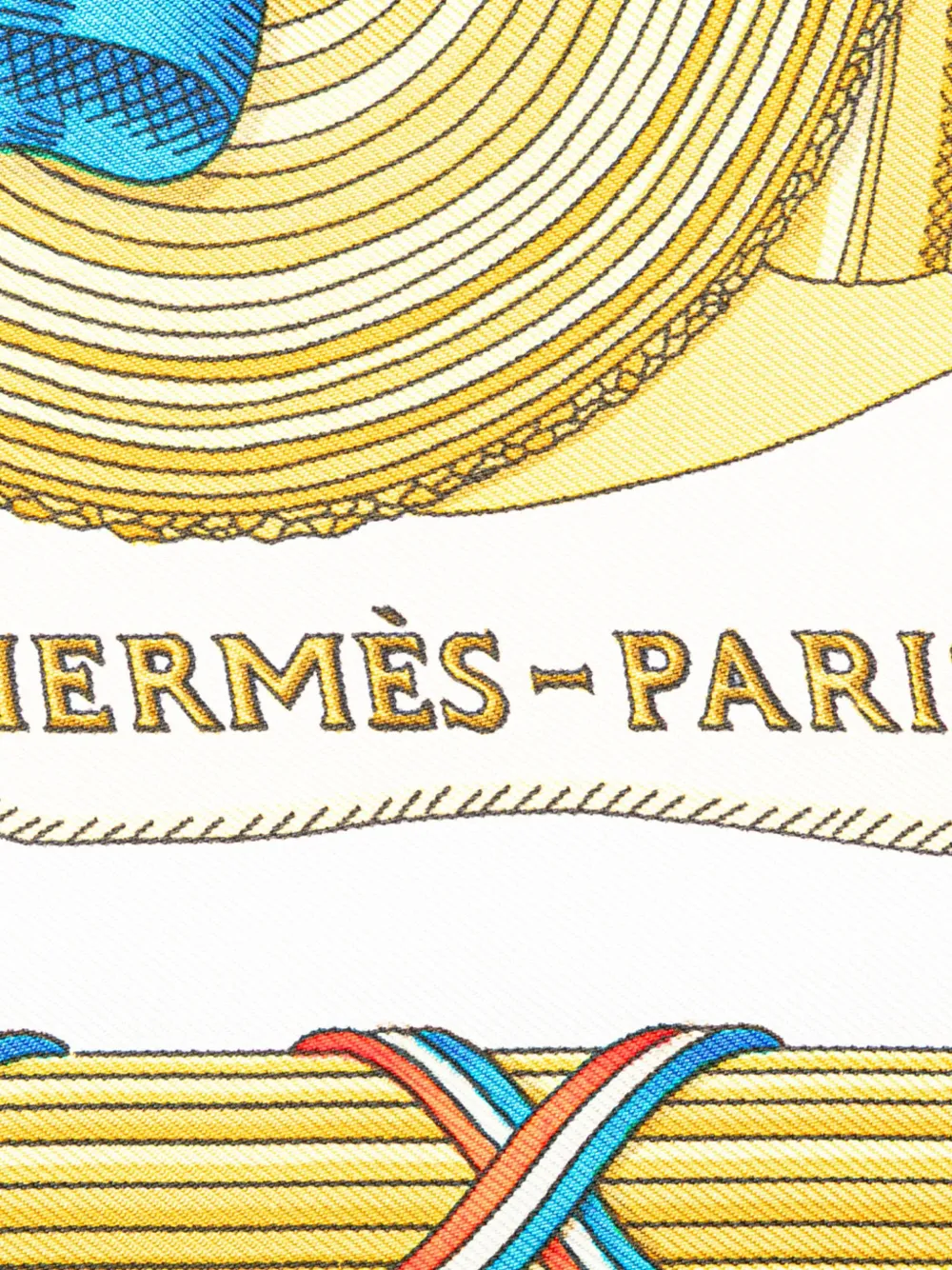Pre-owned Hermes 20th Century Republique Francaise Liberte Egalite Fraternite 1789 Silk Scarf Scarves In Green