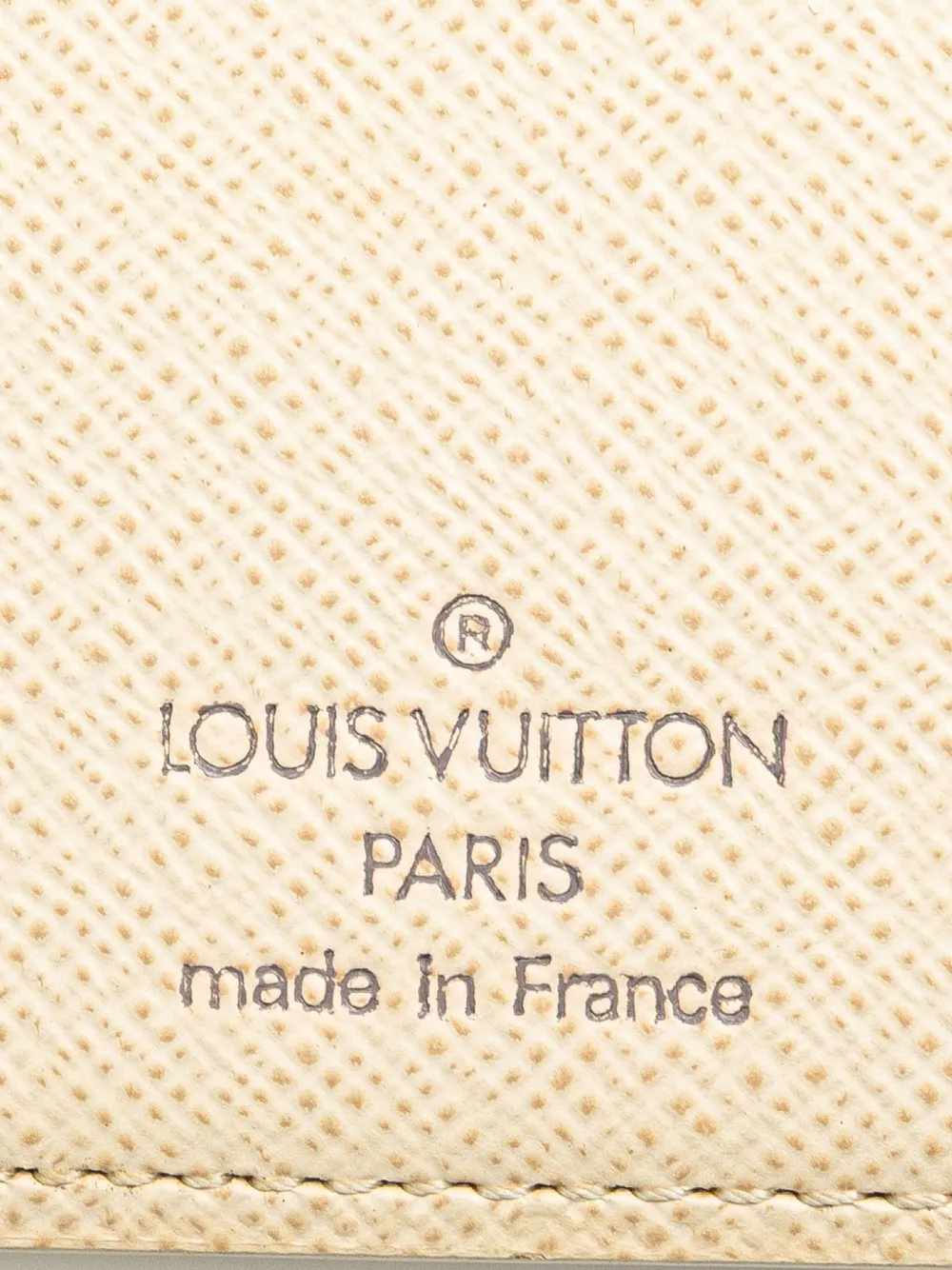 Pre-owned Louis Vuitton 2006 Damier Azur Porte Monnaie Billets Viennois Small Wallets In White