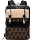 Fendi Pre-Owned 2010-2024 Zucca Canvas and Nylon Multi Pocket backpack - Brown