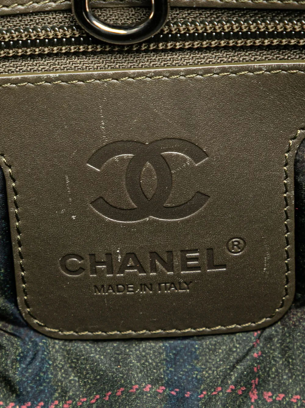 Pre-owned Chanel 2013-2014 Small Quilted Nylon Coco Cocoon Tote Bag In Green