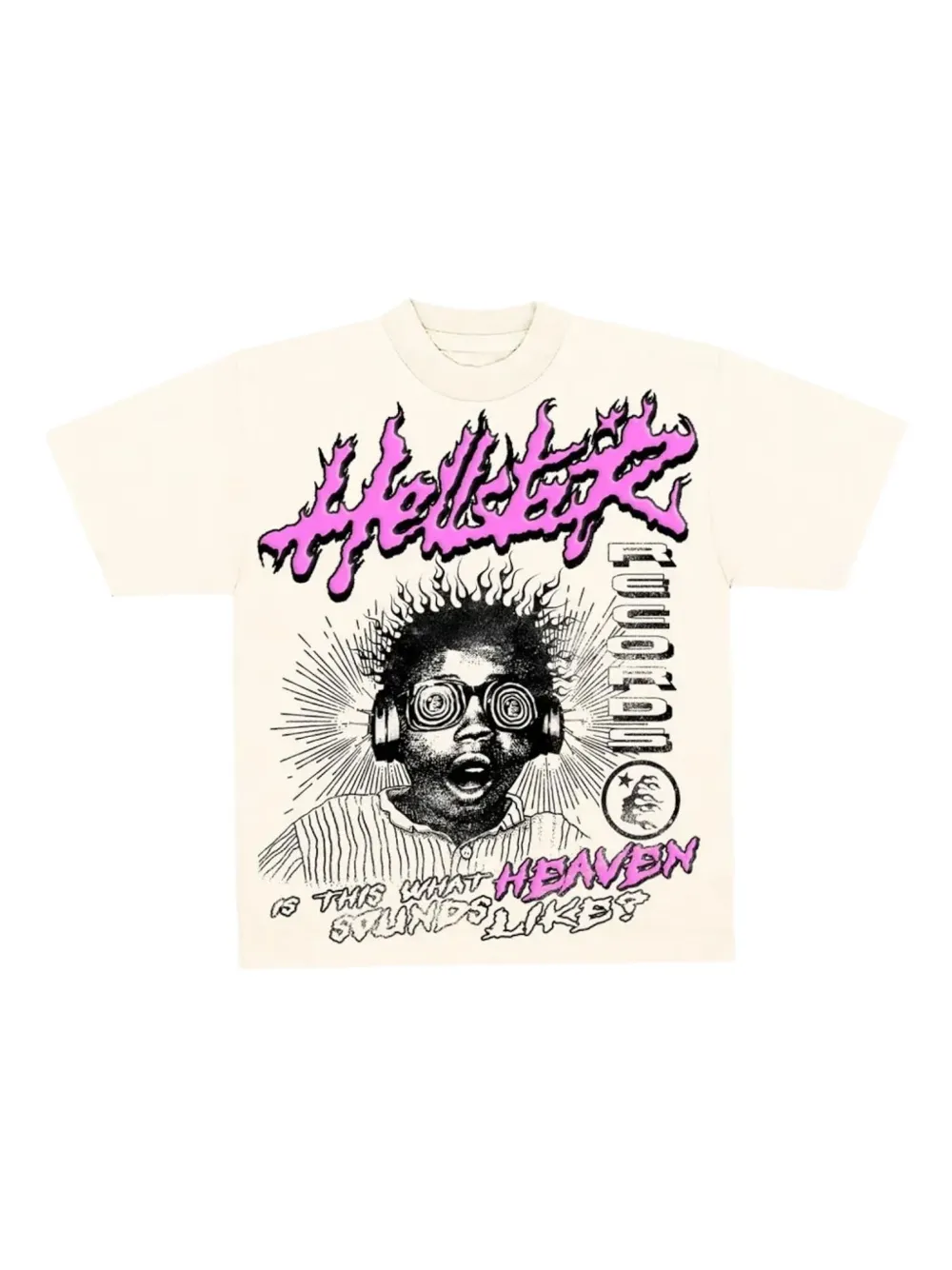 HELLSTAR Sounds Like Heaven T-Shirt | Neutrals | Image 1