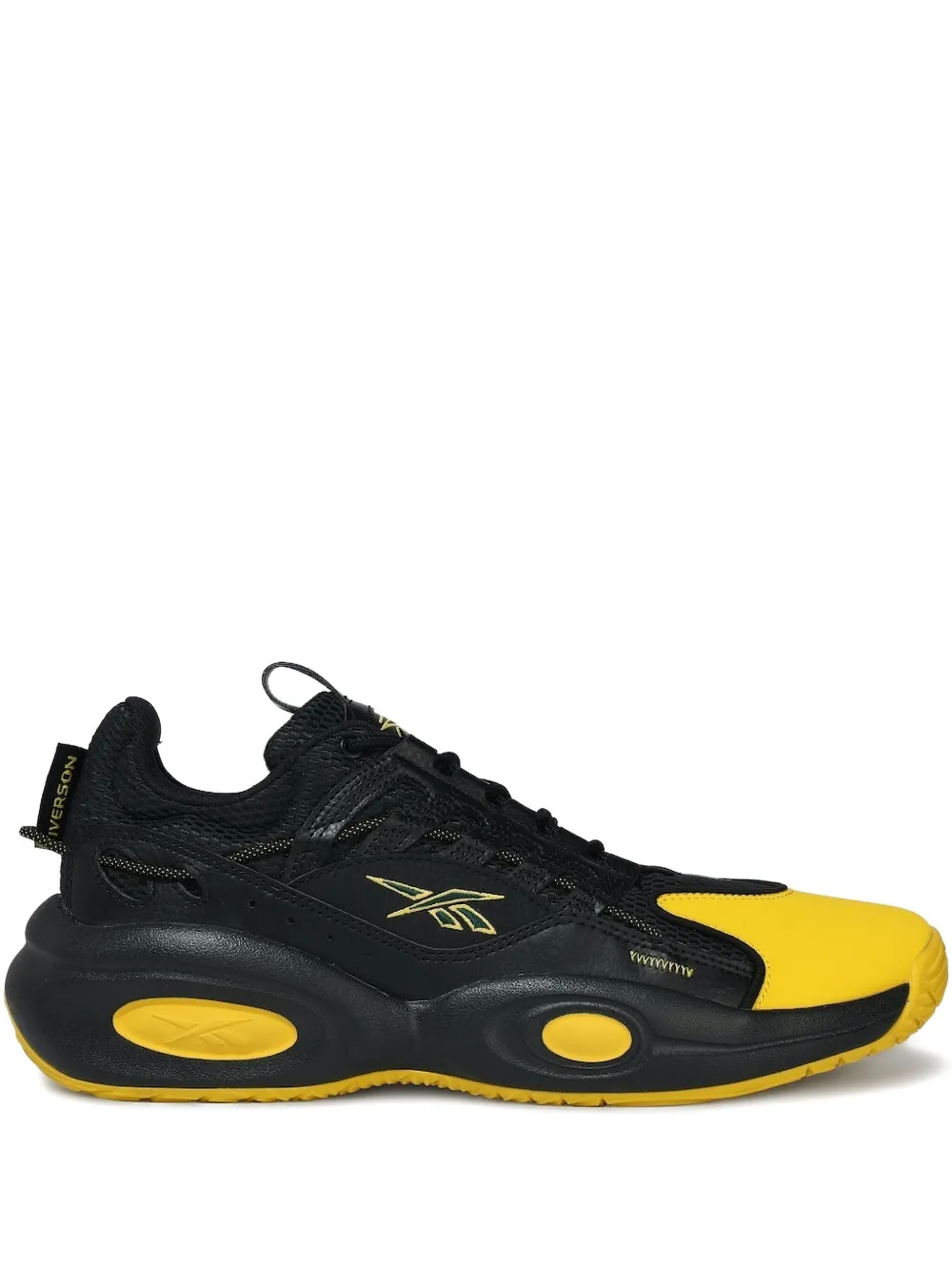 Reebok Solution Mid "Core Black/Toxic Yellow" sneakers | Black | Image 1