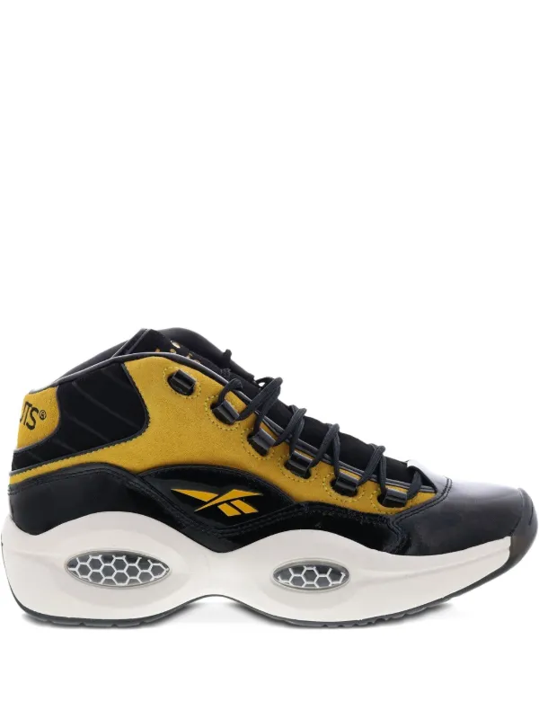 white black gold reebok question