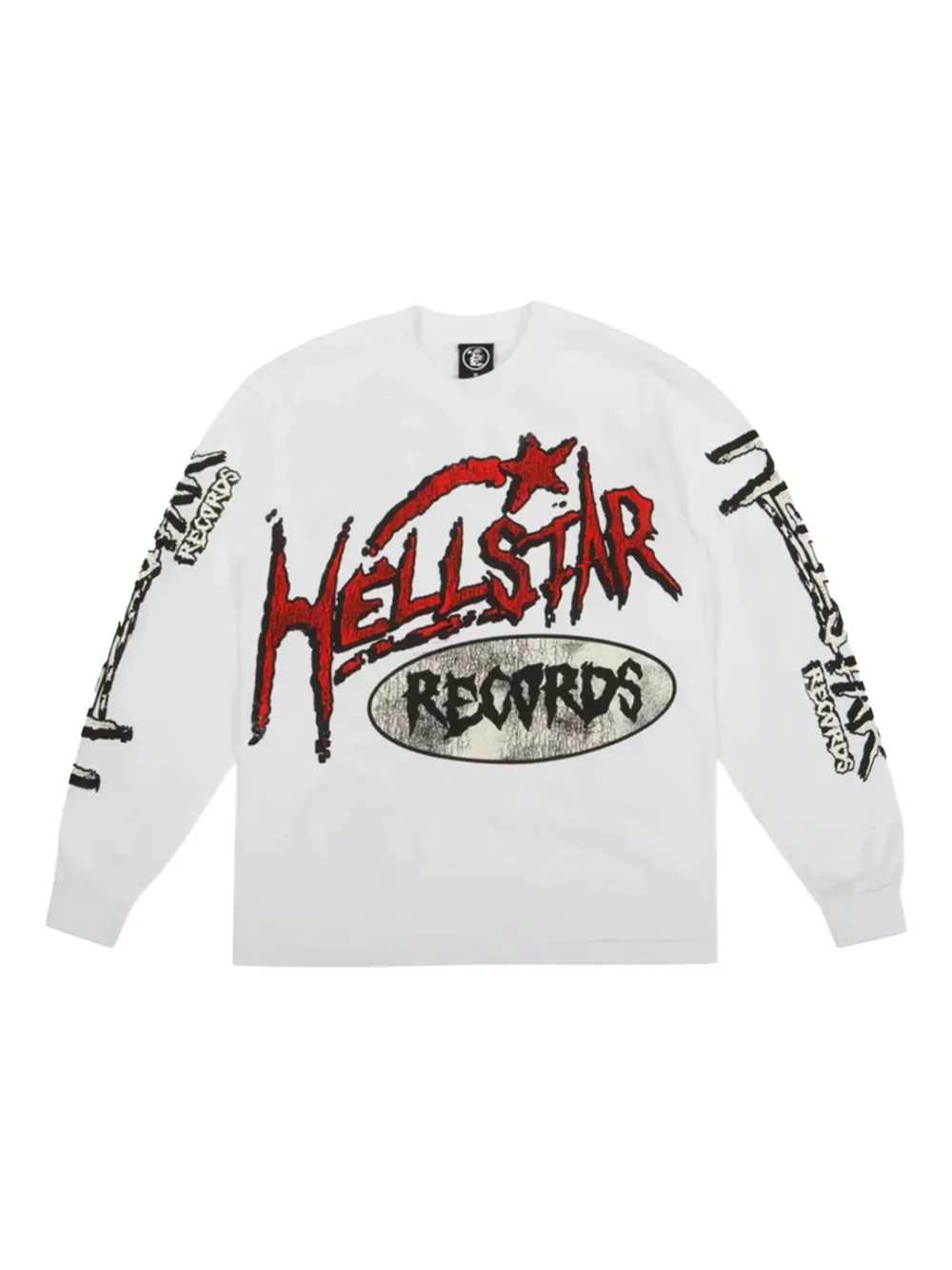 HELLSTAR playera Records | blanco | Image 1