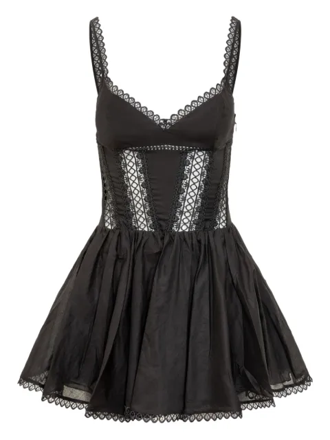 Charo Ruiz Ibiza lace-trimmed skater dress