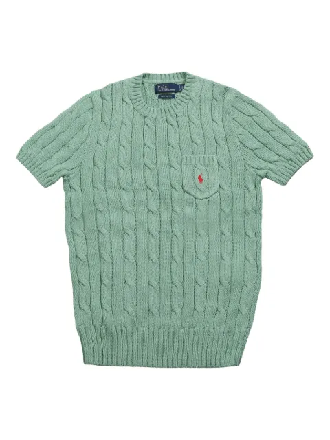 Polo Ralph Lauren cable-knit short-sleeve top