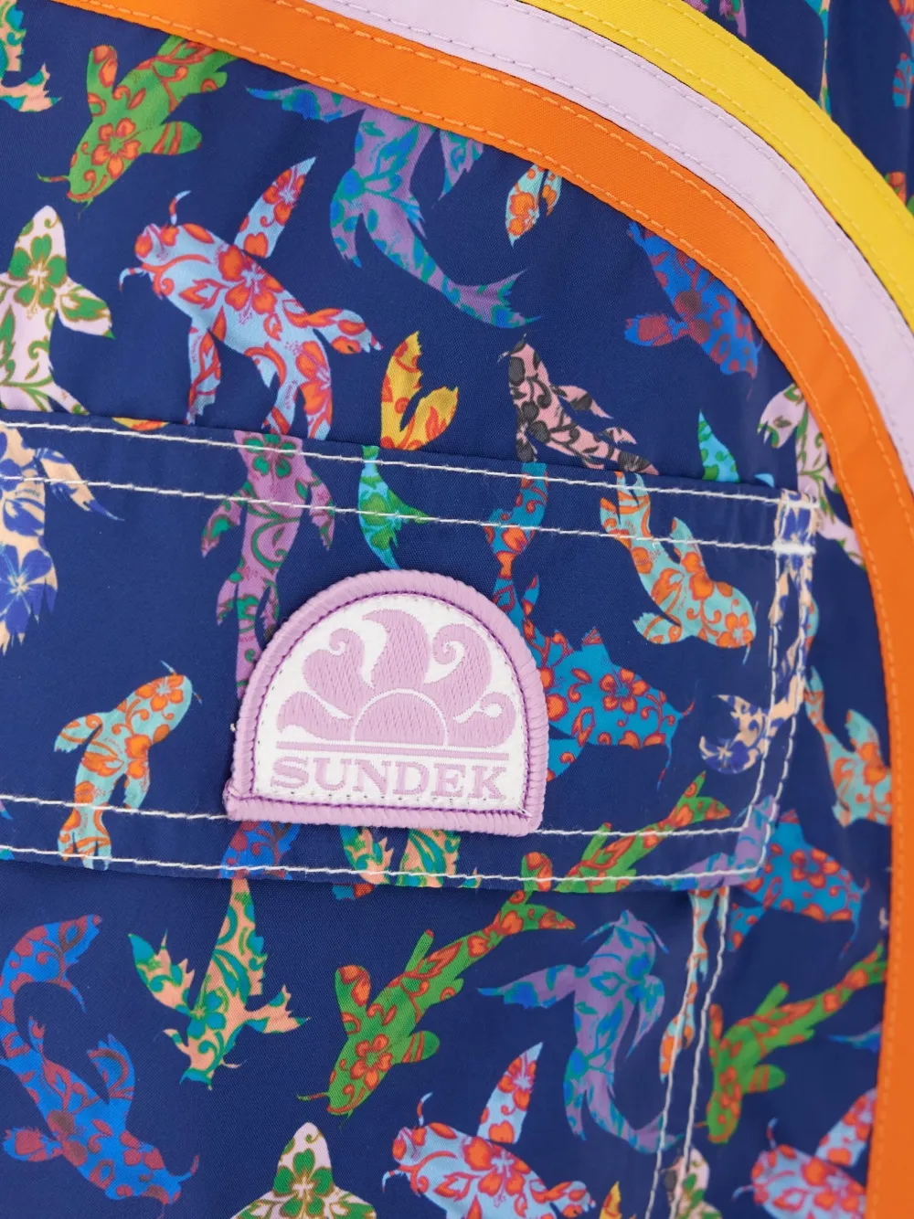Sundek Zwembroek met print Blauw