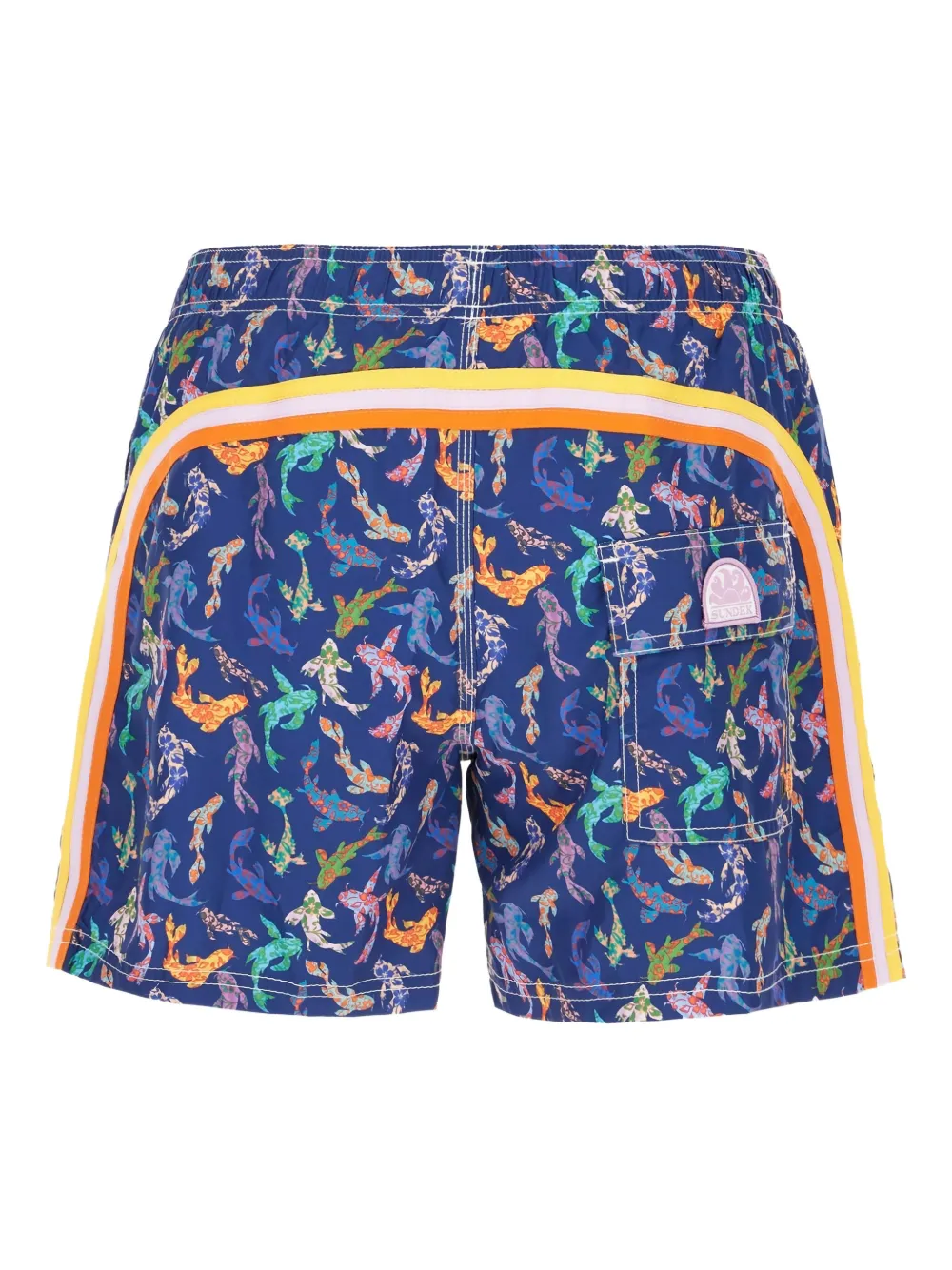 Sundek Zwembroek met print Blauw
