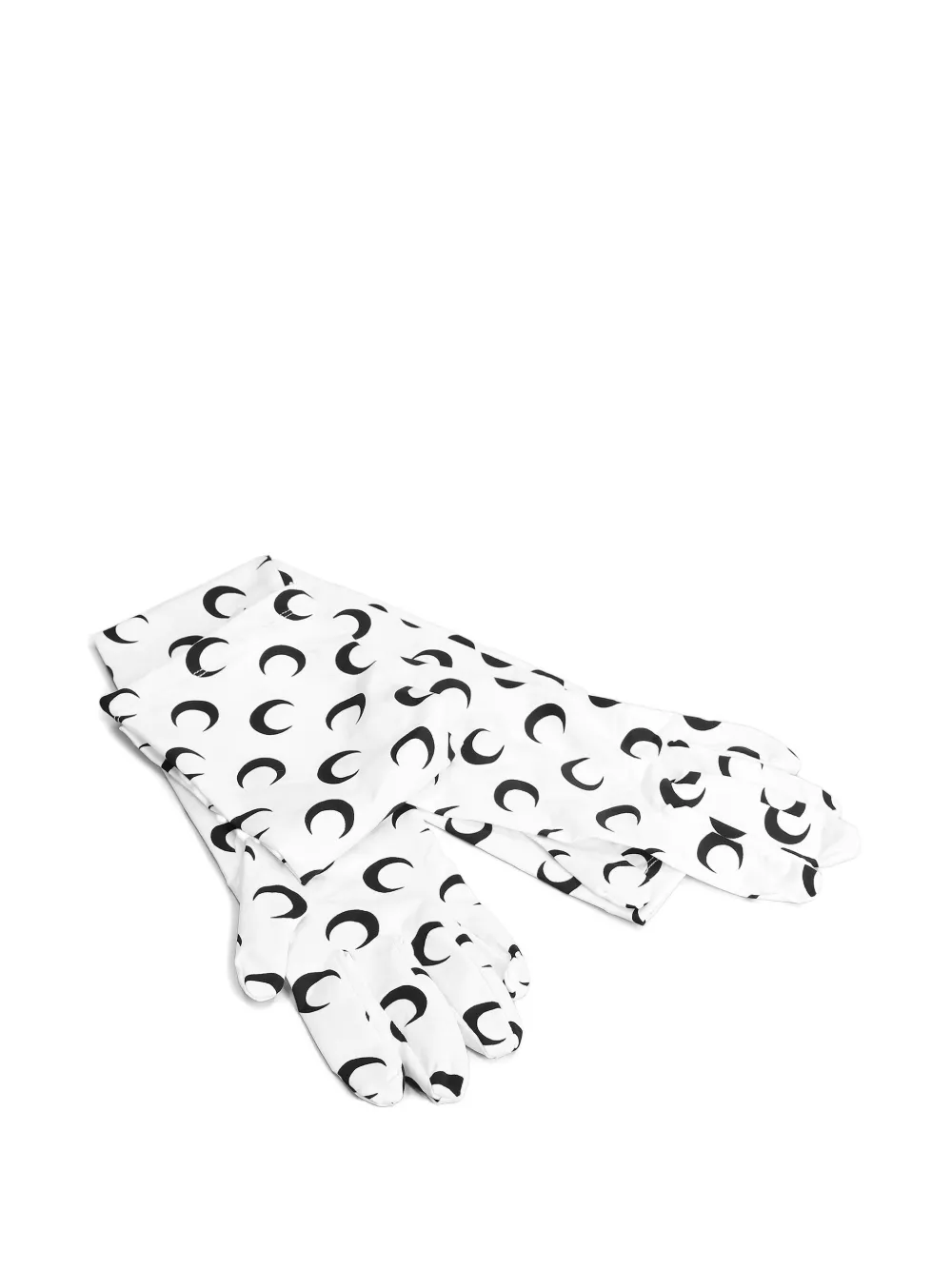 Marine Serre Handschoenen met maanprint - Wit