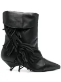 Gisel Moire 45mm Ariana boots - Black