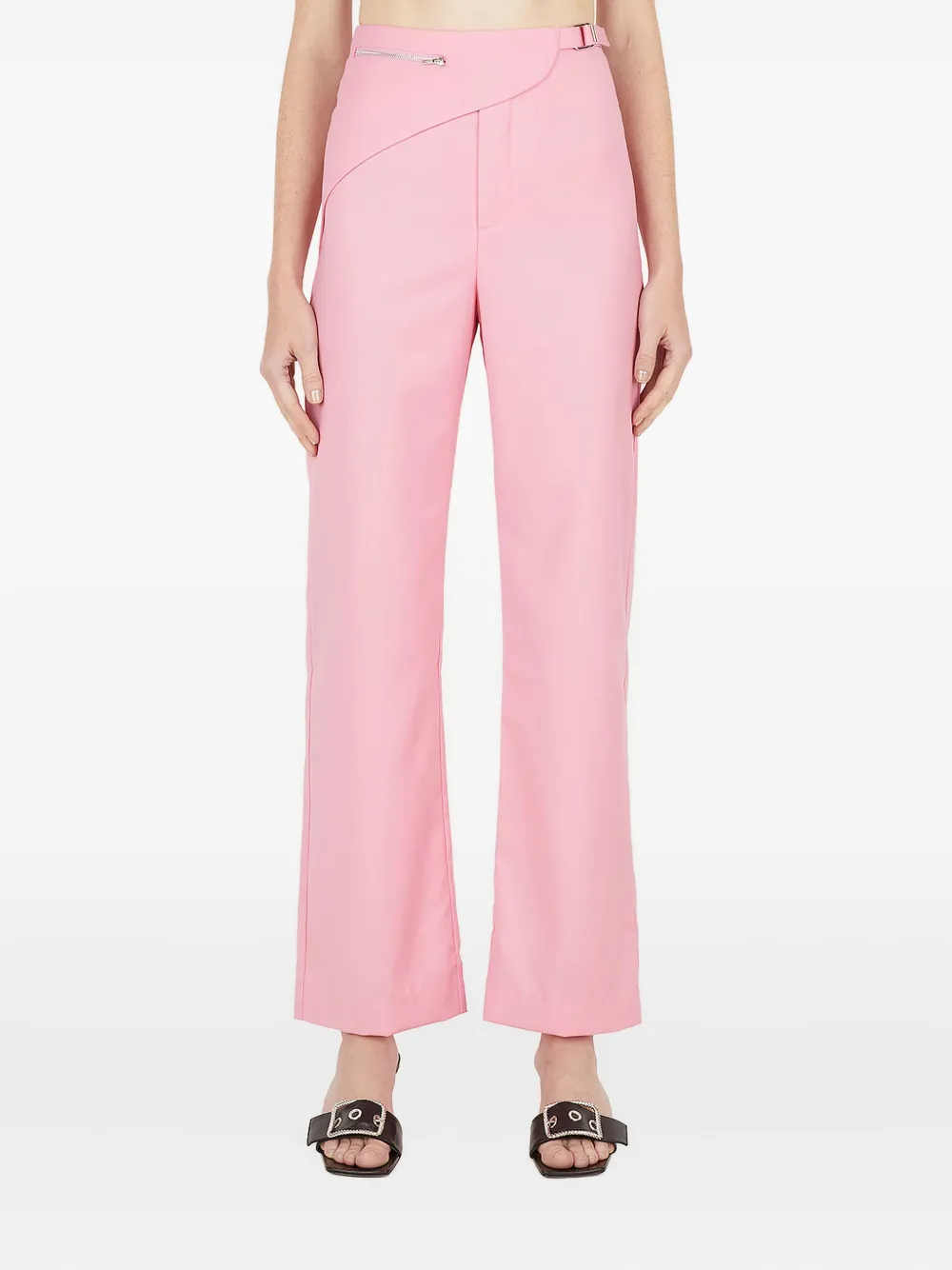 Wynn Hamlyn saddle-wrap trousers | Pink | Image 1
