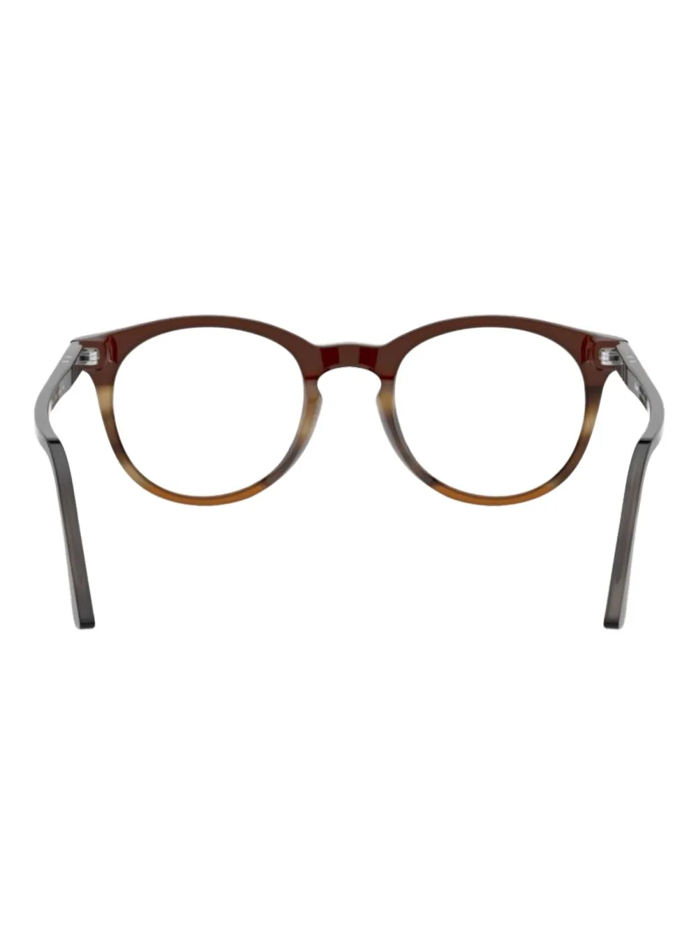Persol Bril met rond montuur Bruin