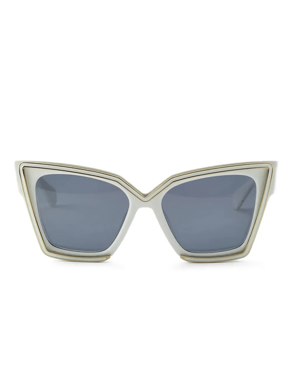 VALENTINO GARAVANI EYEWEAR キャットアイ サングラス - ホワイト VALENTINO GARAVANI EYEWEAR キャットアイ サングラス - ホワイト