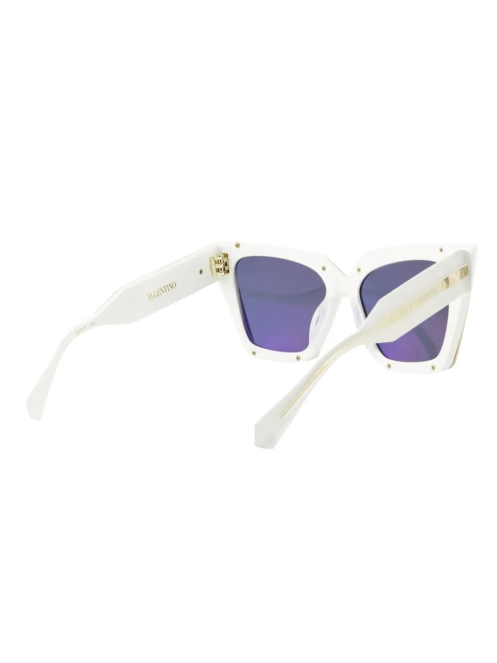VALENTINO GARAVANI EYEWEAR Zonnebril met cat-eye montuur Wit