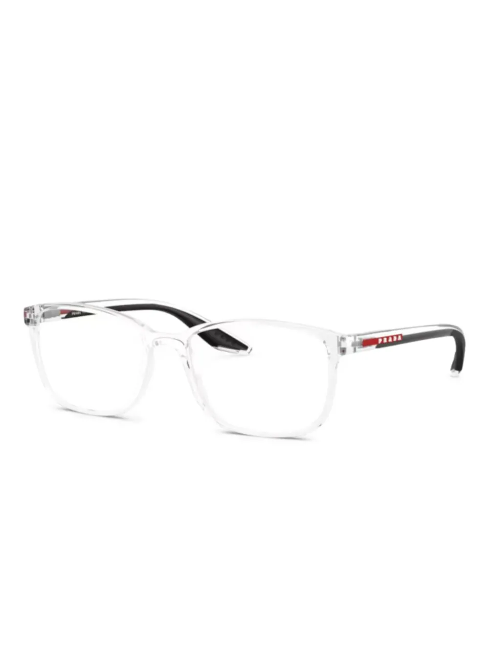 Prada Linea Rossa 07RV rectangle-frame glasses - ホワイト Prada Linea Rossa 07RV rectangle-frame glasses - ホワイト