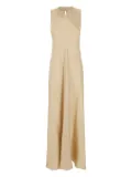 Antonelli satin sleeveless day dress - Neutrals