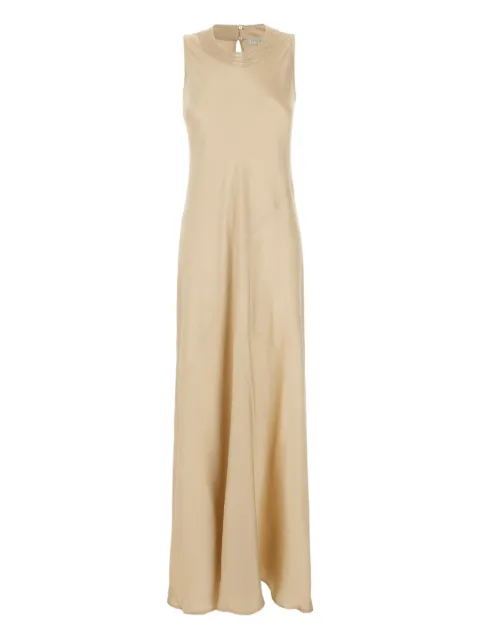 Antonelli satin sleeveless day dress