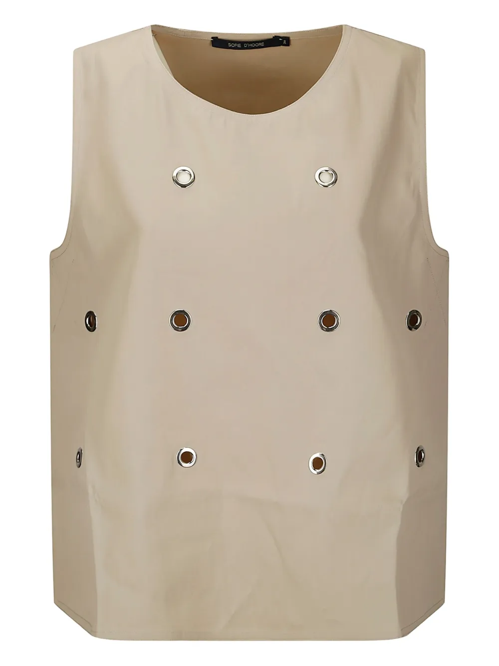 Sofie D'hoore eyelet-detailing top | Grey | Image 1