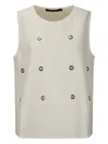 Sofie D'hoore eyelet-detailing top - White