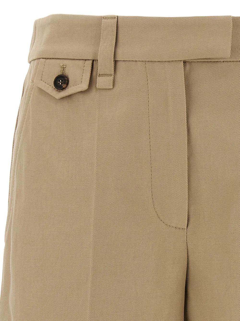Shop Brunello Cucinelli Turn-up Tailored Shorts In Neutrals