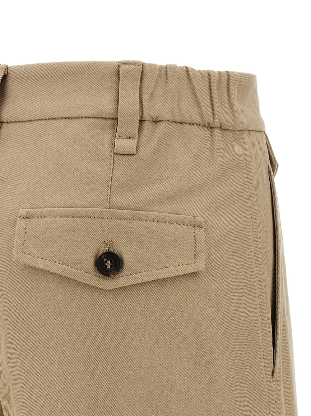 Shop Brunello Cucinelli Turn-up Tailored Shorts In Neutrals