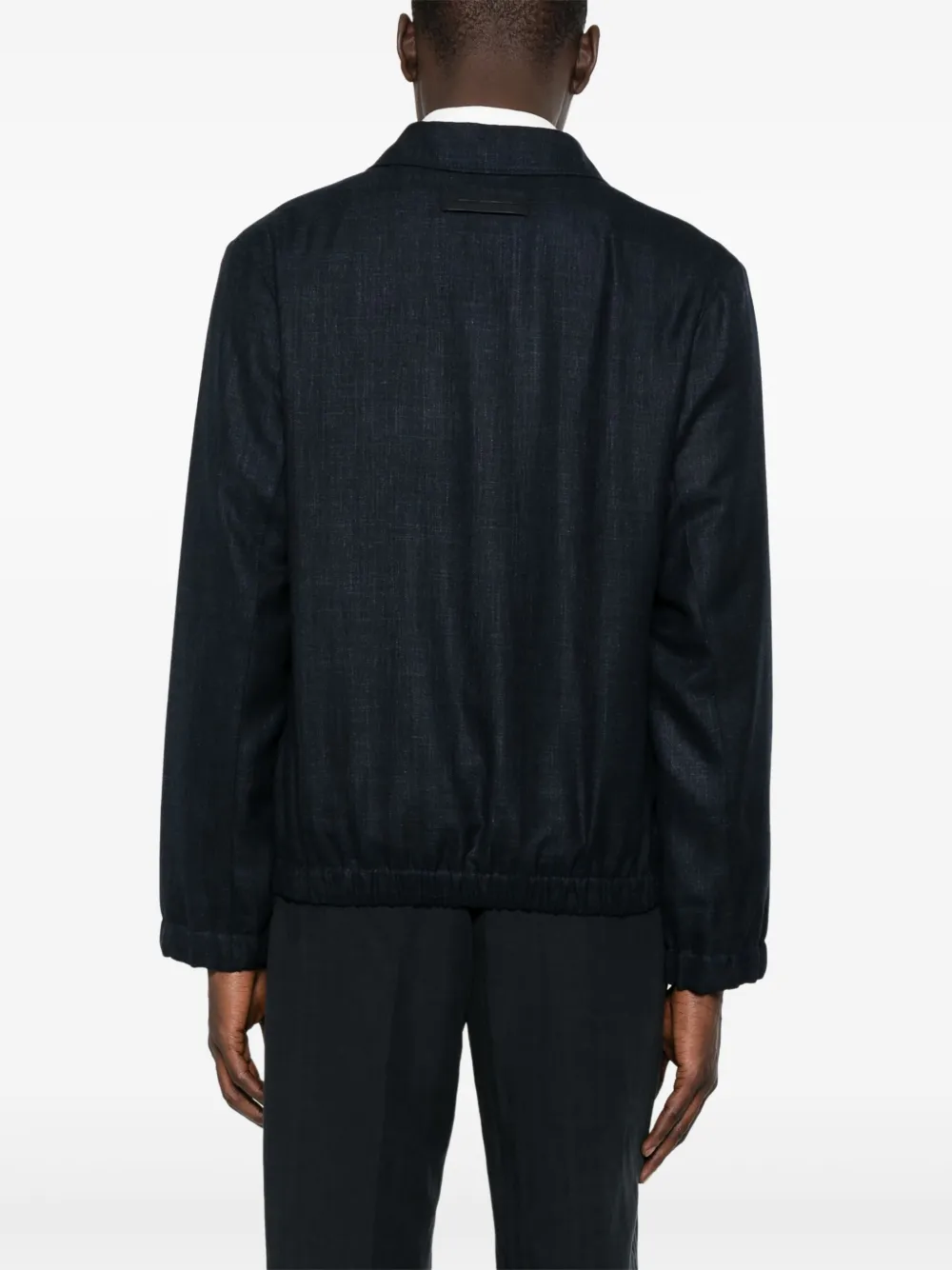 Zegna Gemêleerd jack Blauw