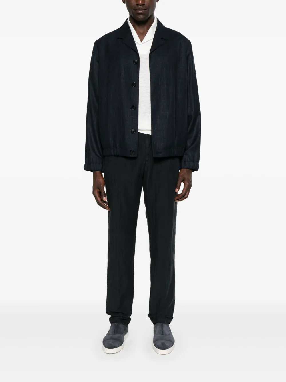 Zegna mélange-effect jacket | Bomber Jackets | Image 2