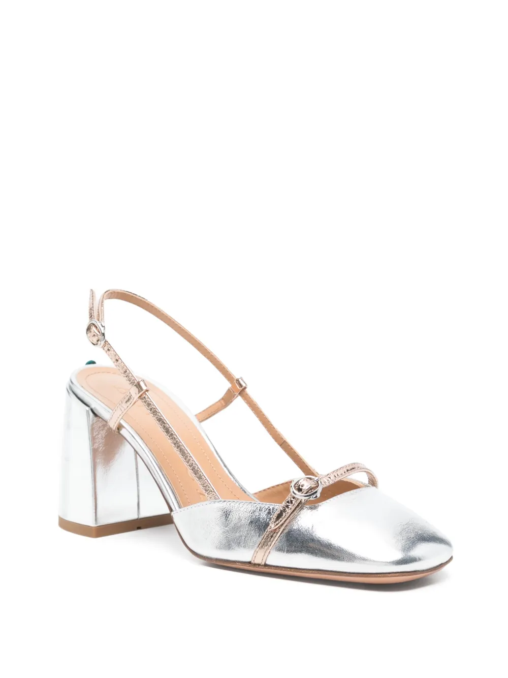 A.Bocca 95mm metallic pumps - Zilver
