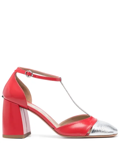 A.Bocca 80mm leather pumps 