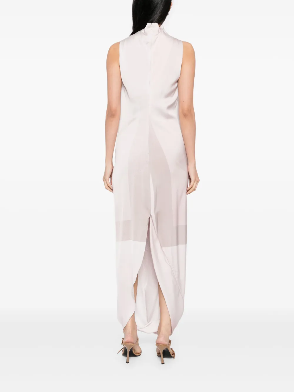 Jean Paul Gaultier Maxi-jurk met bustierprint Wit