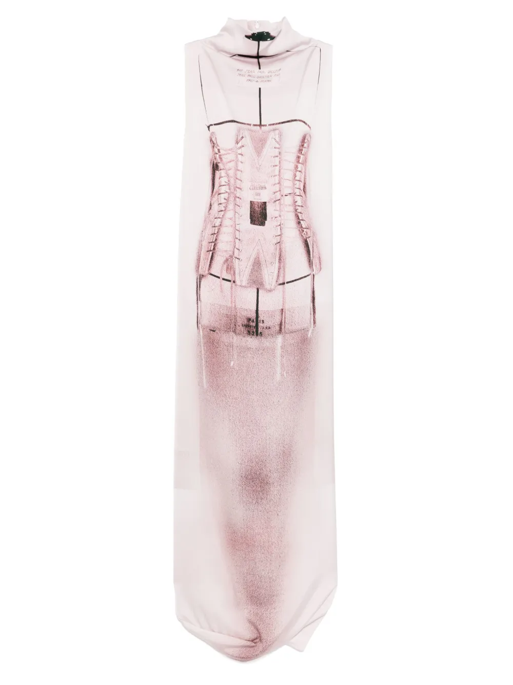 Jean Paul Gaultier プリント マキシドレス - ホワイト Jean Paul Gaultier プリント マキシドレス - ホワイト