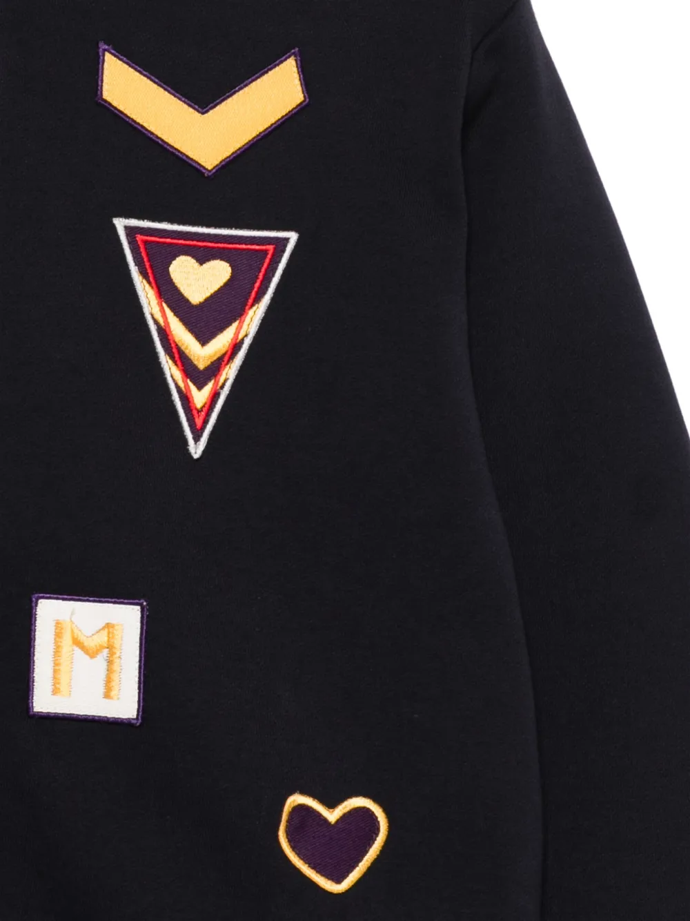 Marni Kids Katoenen hoodie met patch Blauw