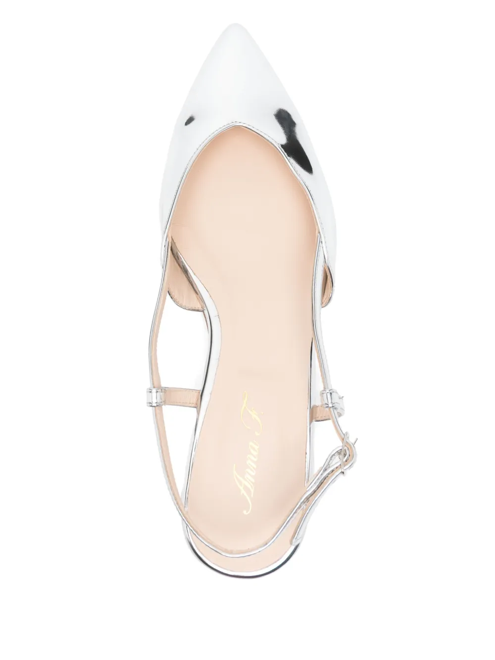 Anna F. pointed-toe pumps Silver