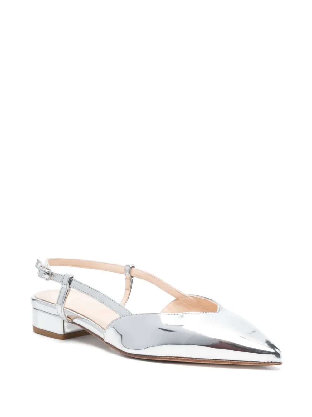 Anna F. pointed-toe pumps - Zilver