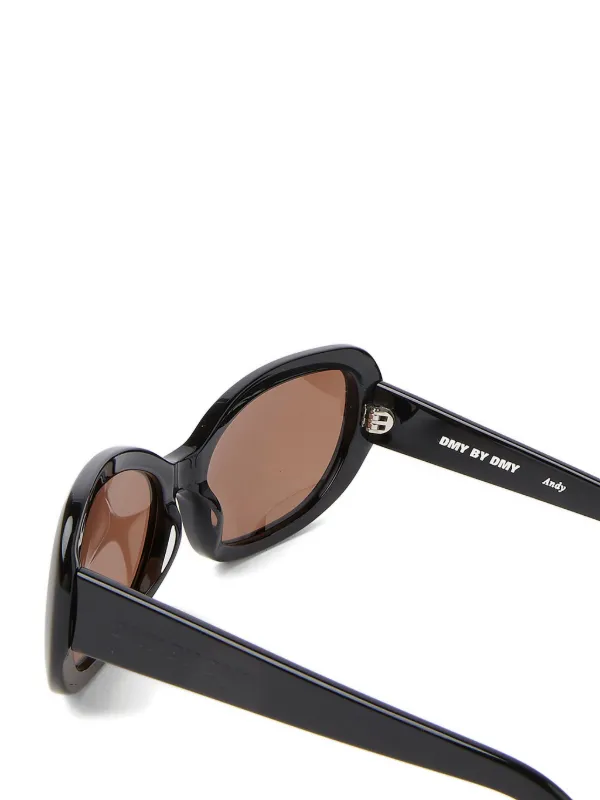 DMY BY DMY Oval Sunglasses | Black | FARFETCH JO display picture 2