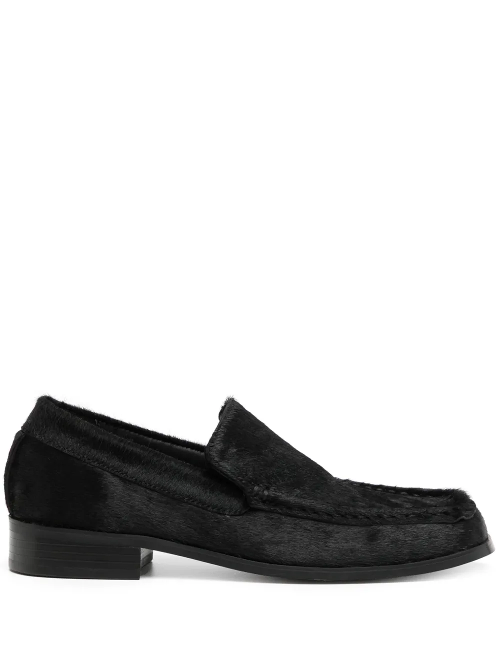Senso leather loafers Black