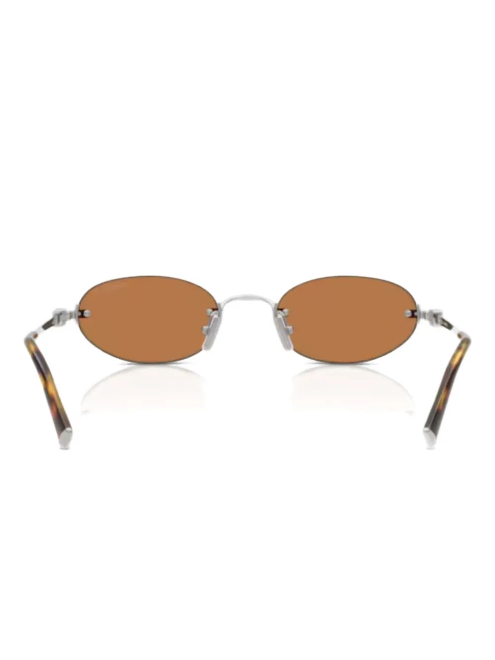 Miu Miu Eyewear oval-frame sunglasses - Zilver