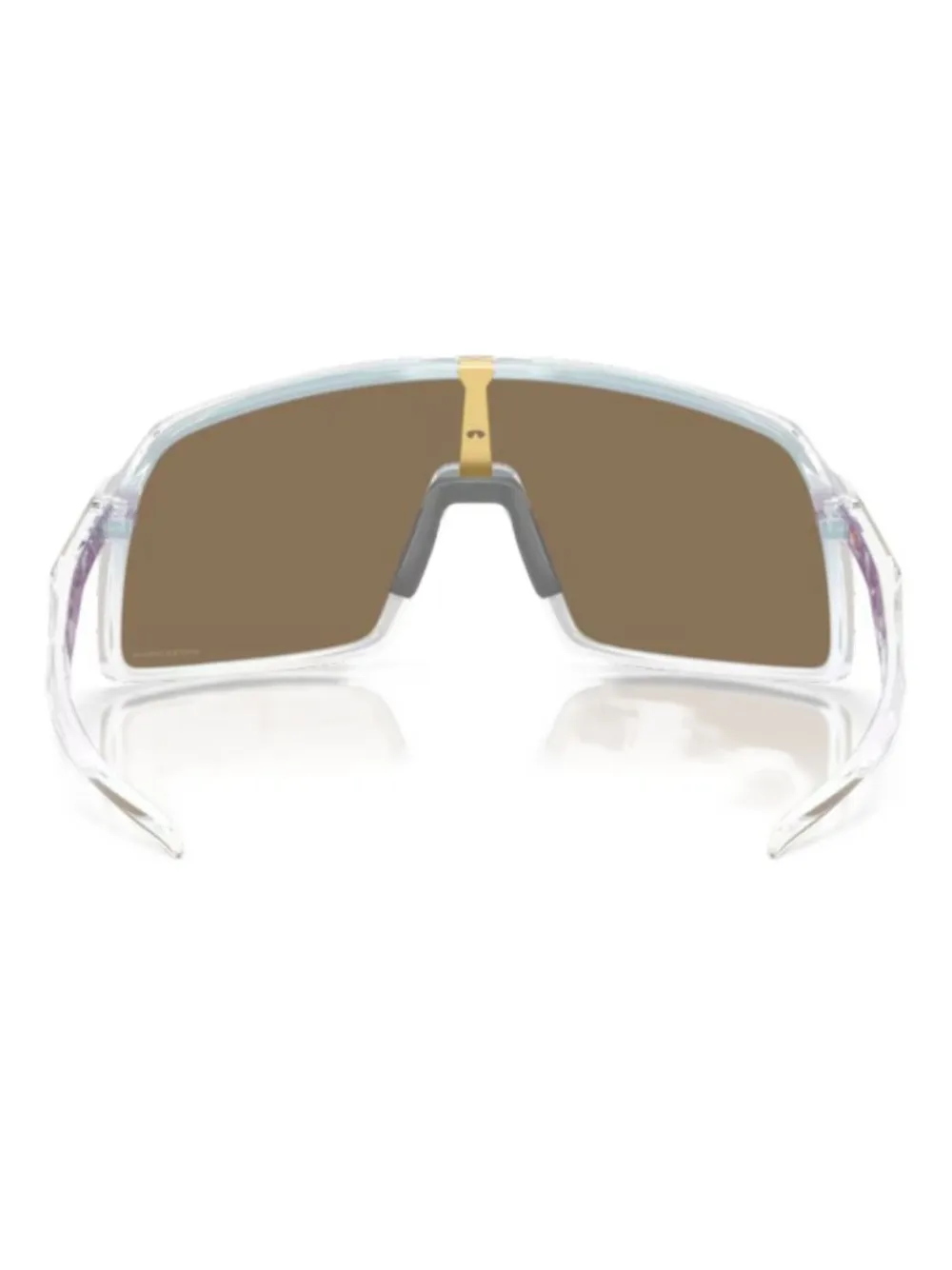 Oakley Zonnebril met logoprint Goud