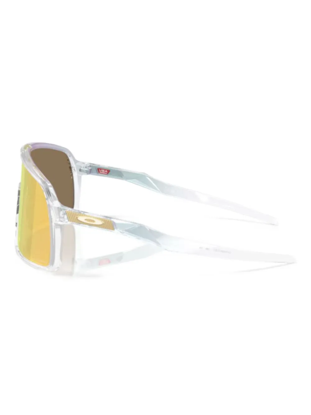 Oakley Zonnebril met logoprint Goud