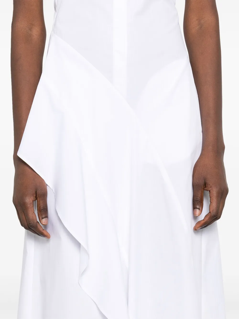 Max Mara Keras maxi-jurk Wit