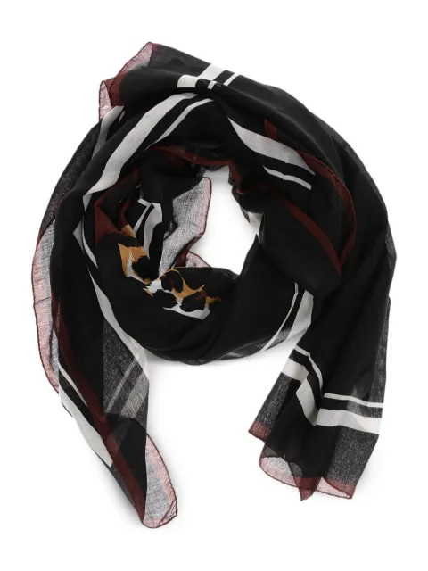 Saint Laurent leopard-print scarf