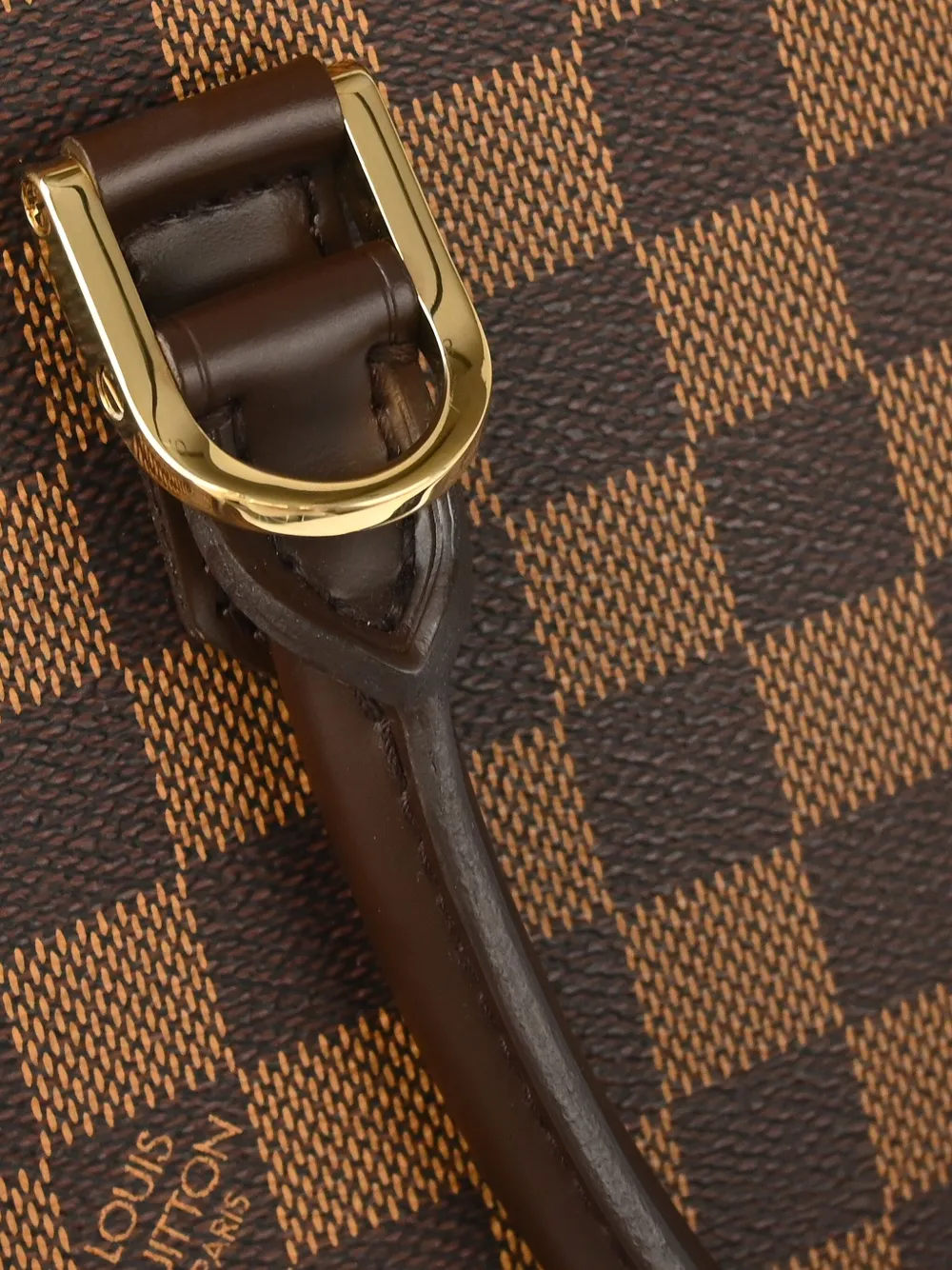 Pre-owned Louis Vuitton 2004 Damier Triana Handbag In Brown