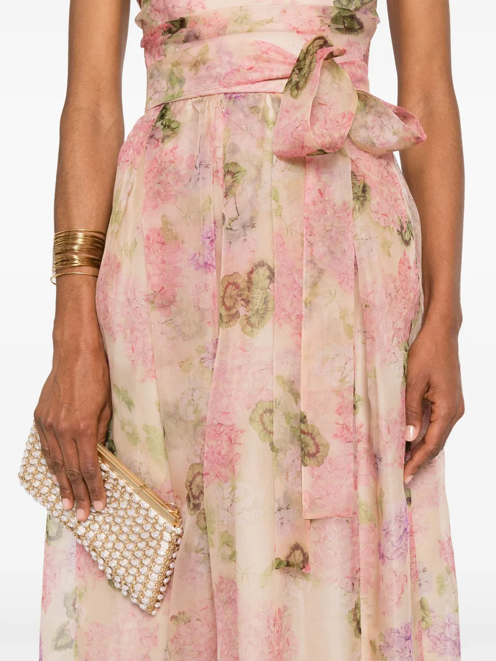 Max Mara Lisetta maxi-jurk Beige